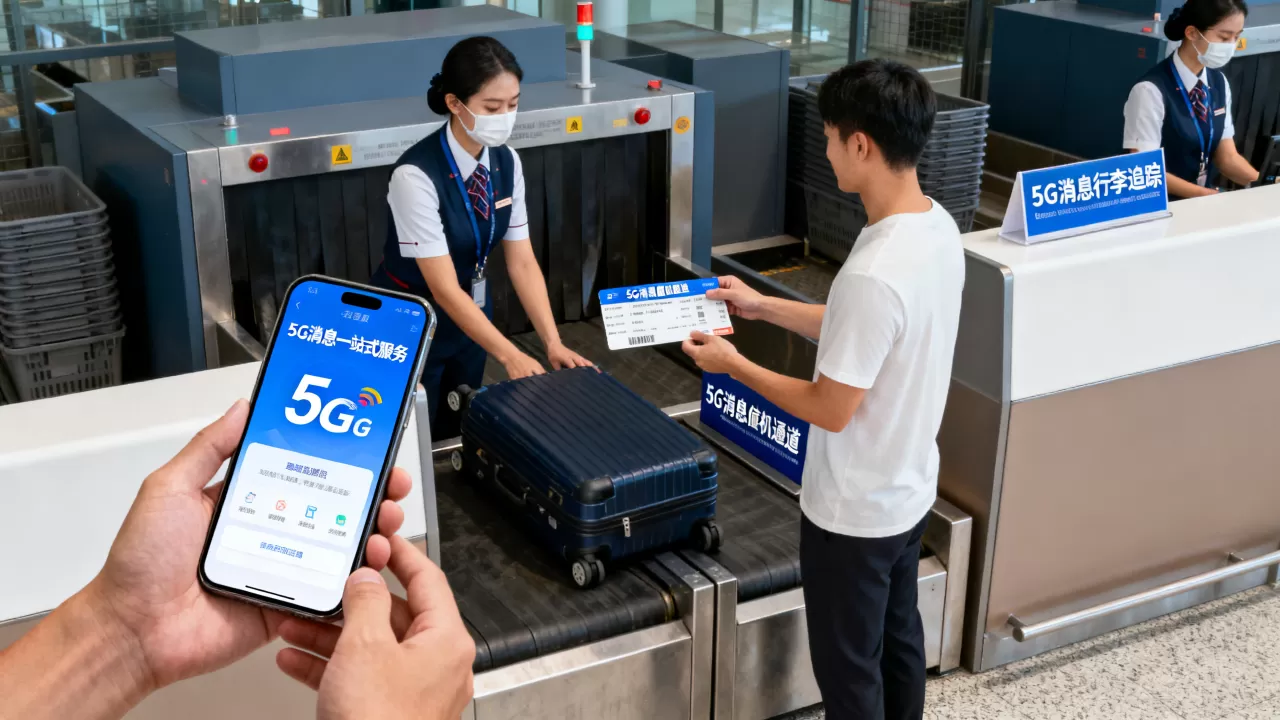 共推5G消息一站式航空出行服务如何实现？5G消息在航空领域的应用