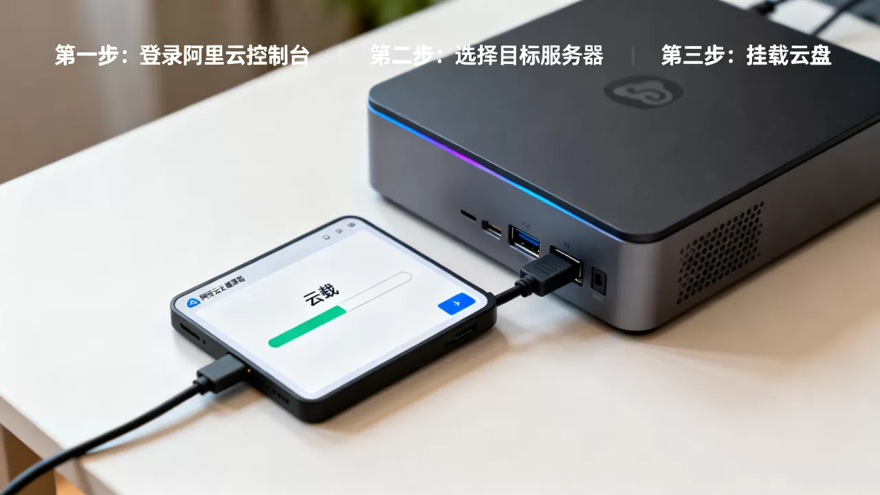 阿里云服务器如何挂载云盘？挂载数据盘详细步骤