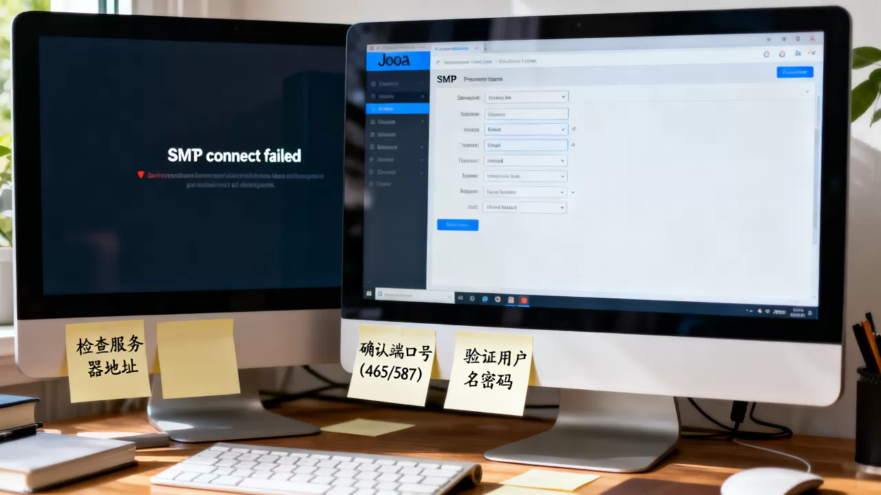 Joomla提示SMTP connect failed怎么修?joomla邮件发送失败解决方法 Joomla提示SMTP connect failed怎么修?joomla邮件发送失败解决方法