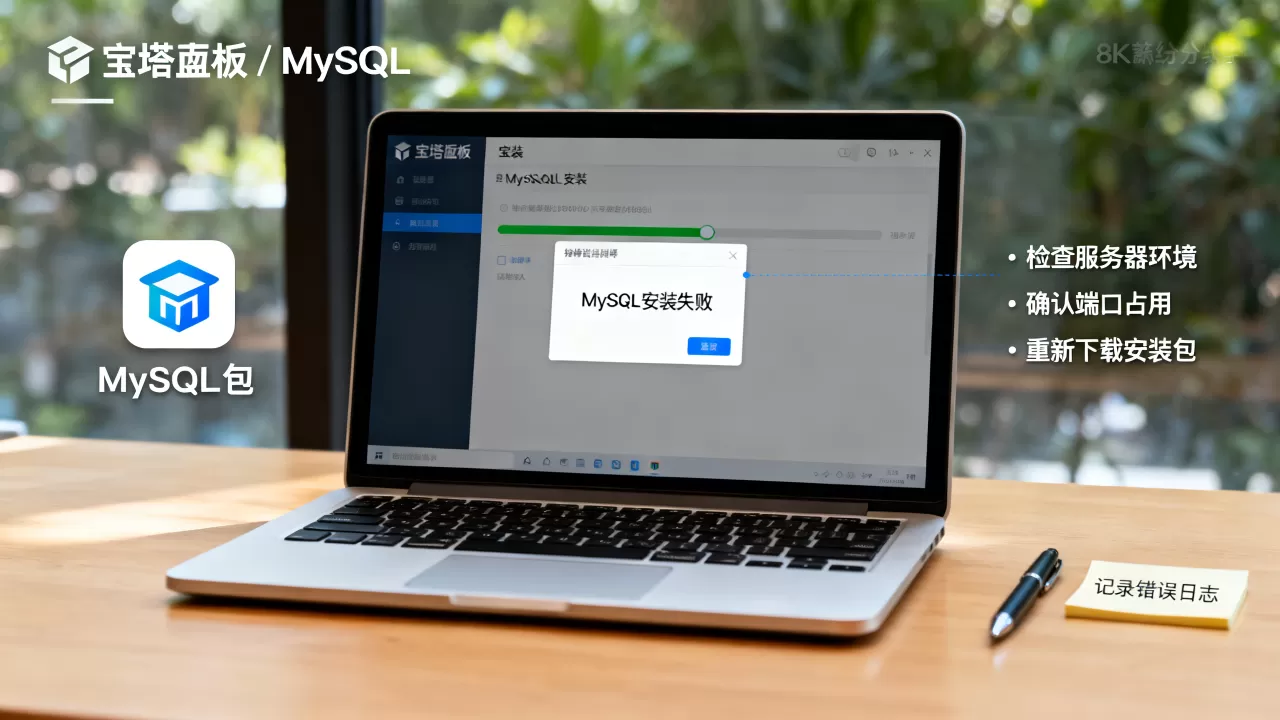 宝塔面板MySQL安装失败怎么办？宝塔面板安装MySQL报错解决方法