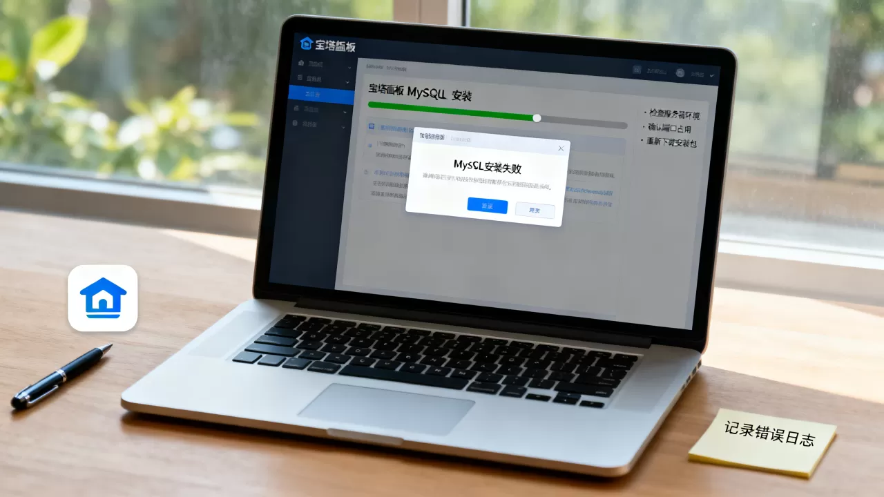 宝塔面板MySQL安装失败怎么办？宝塔面板安装MySQL报错解决方法