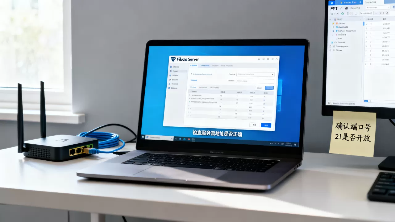 Filezilla Server连不上怎么办？ftp客户端连接超时怎么解决