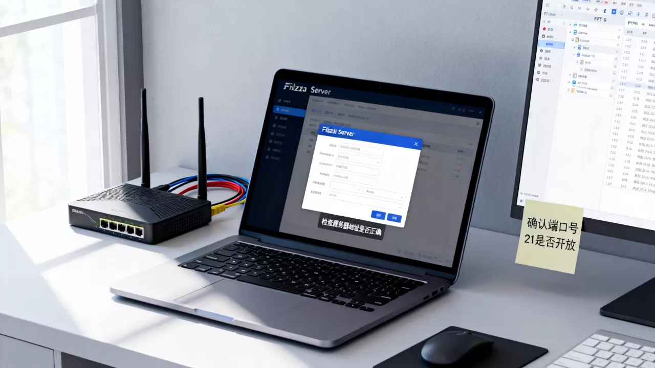 Filezilla Server连不上怎么办？ftp客户端连接超时怎么解决