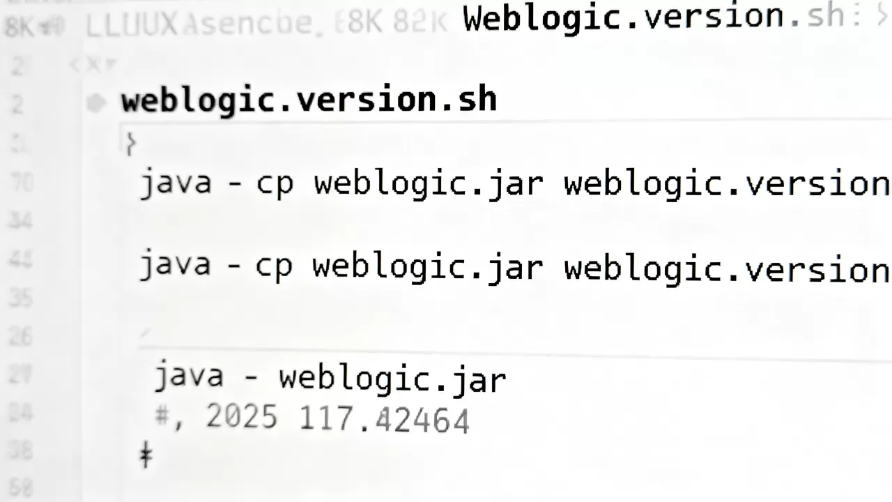 Linux怎么查看WebLogic版本?WebLogic查看版本命令 Linux怎么查看WebLogic版本?WebLogic查看版本命令
