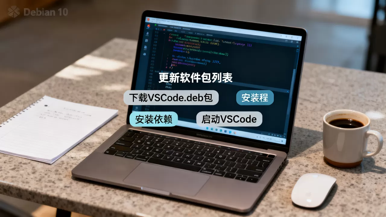 如何在Debian 10安装VSCode？Linux系统配置开发环境教程