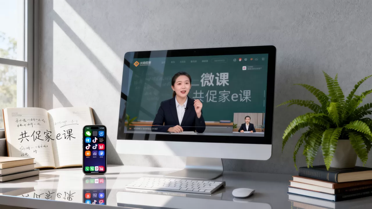 共促家e课微课视频如何多渠道分发？