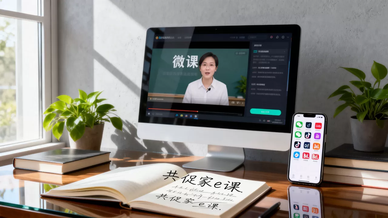 共促家e课微课视频如何多渠道分发？