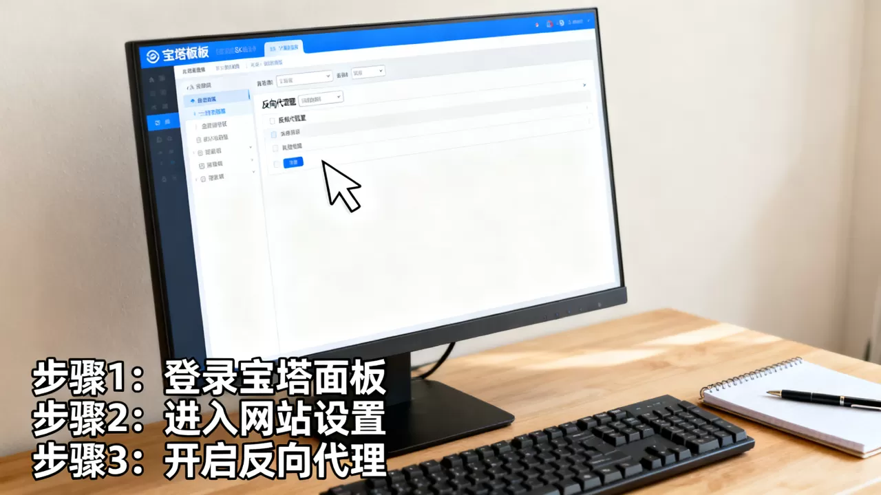 宝塔面板反向代理怎么设置？宝塔面板反向代理配置教程