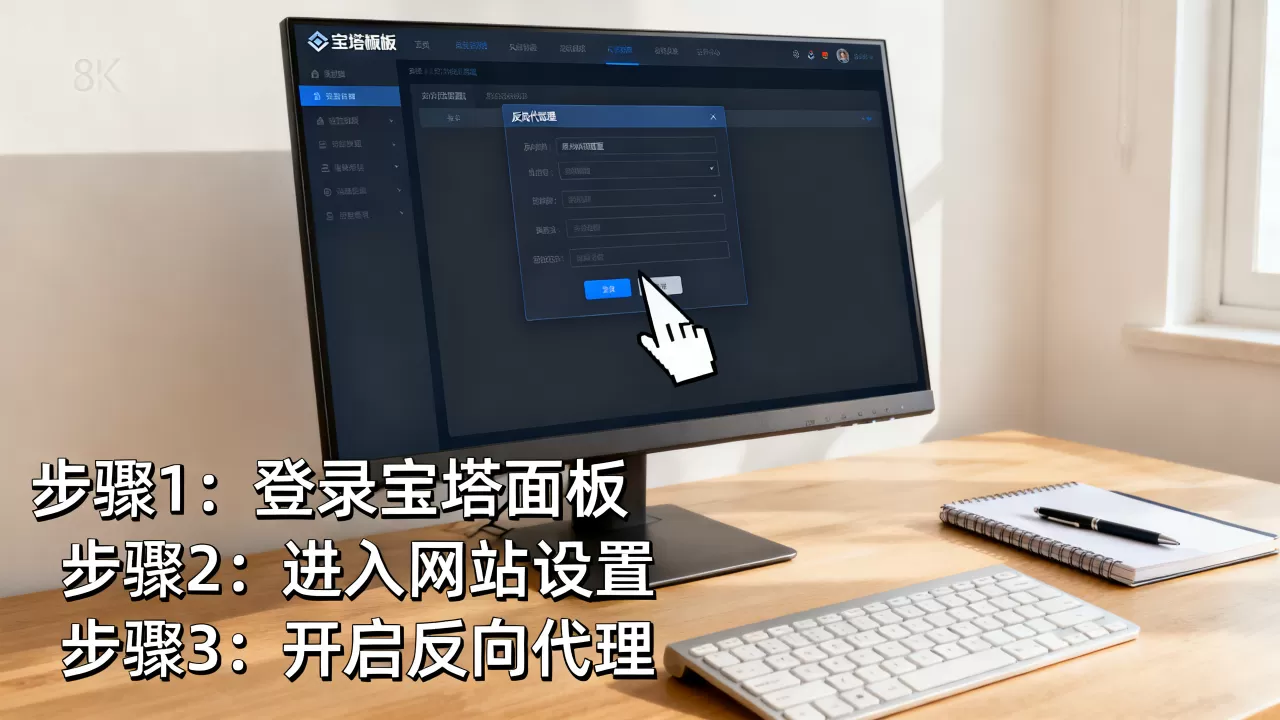 宝塔面板反向代理怎么设置？宝塔面板反向代理配置教程