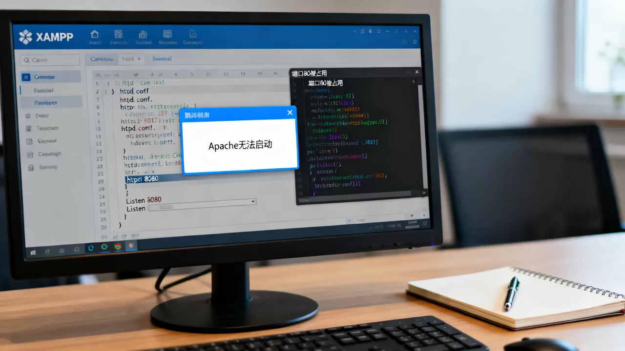 XAMPP Apache无法启动怎么办？如何快速解决端口占用问题