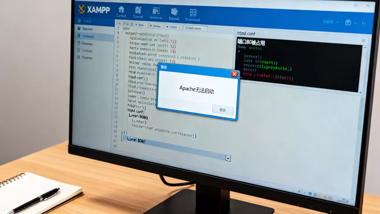 XAMPP Apache无法启动怎么办？如何快速解决端口占用问题