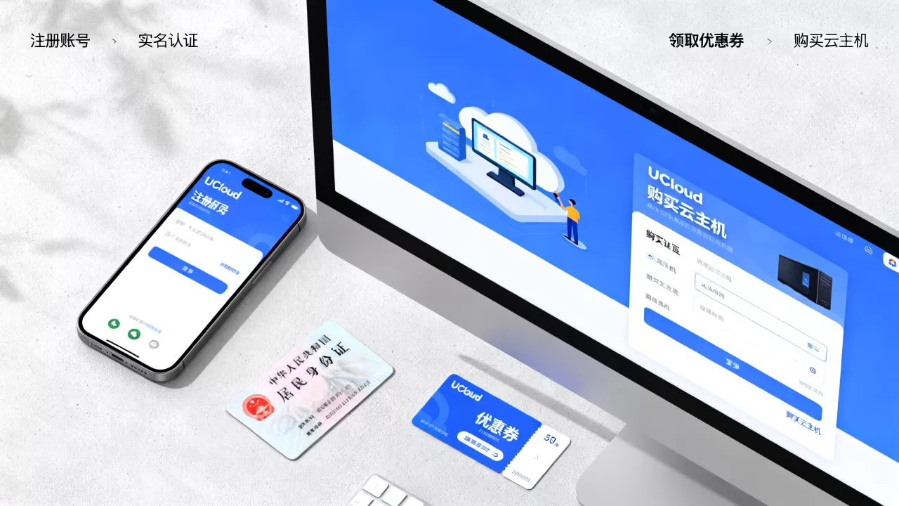 UCloud账号注册实名认证及领券购买云主机图文教程？UCloud新用户注册领券优惠