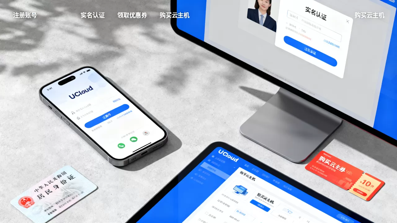UCloud账号注册实名认证及领券购买云主机图文教程？UCloud新用户注册领券优惠