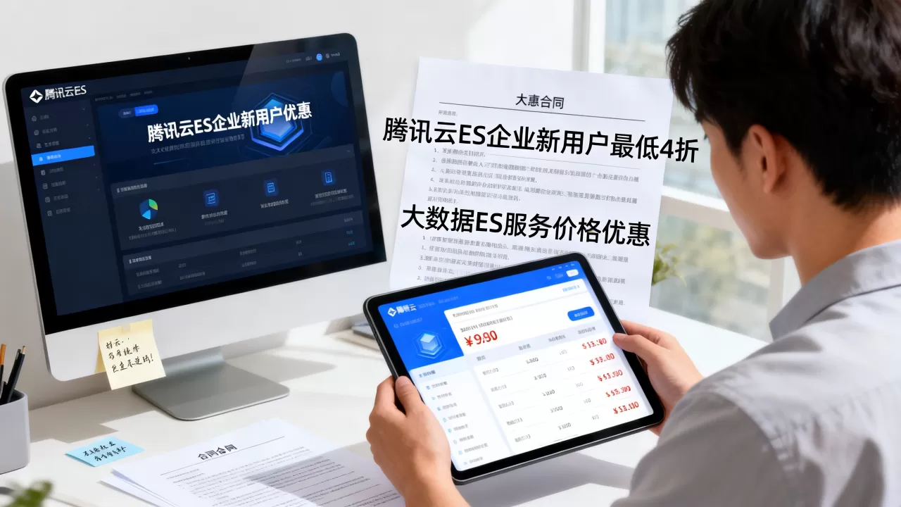 腾讯云ES企业新用户最低4折是真的吗？大数据ES服务价格优惠