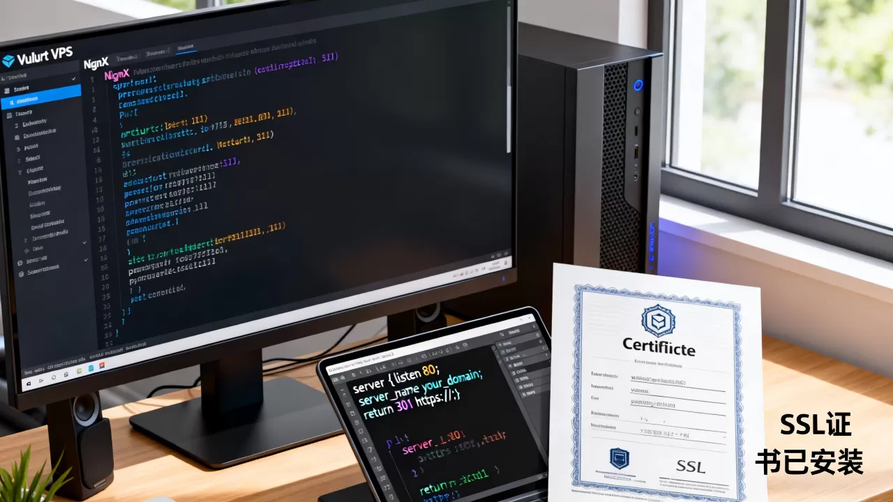 Nginx如何将http重定向到https？Vultr VPS教程配置SSL