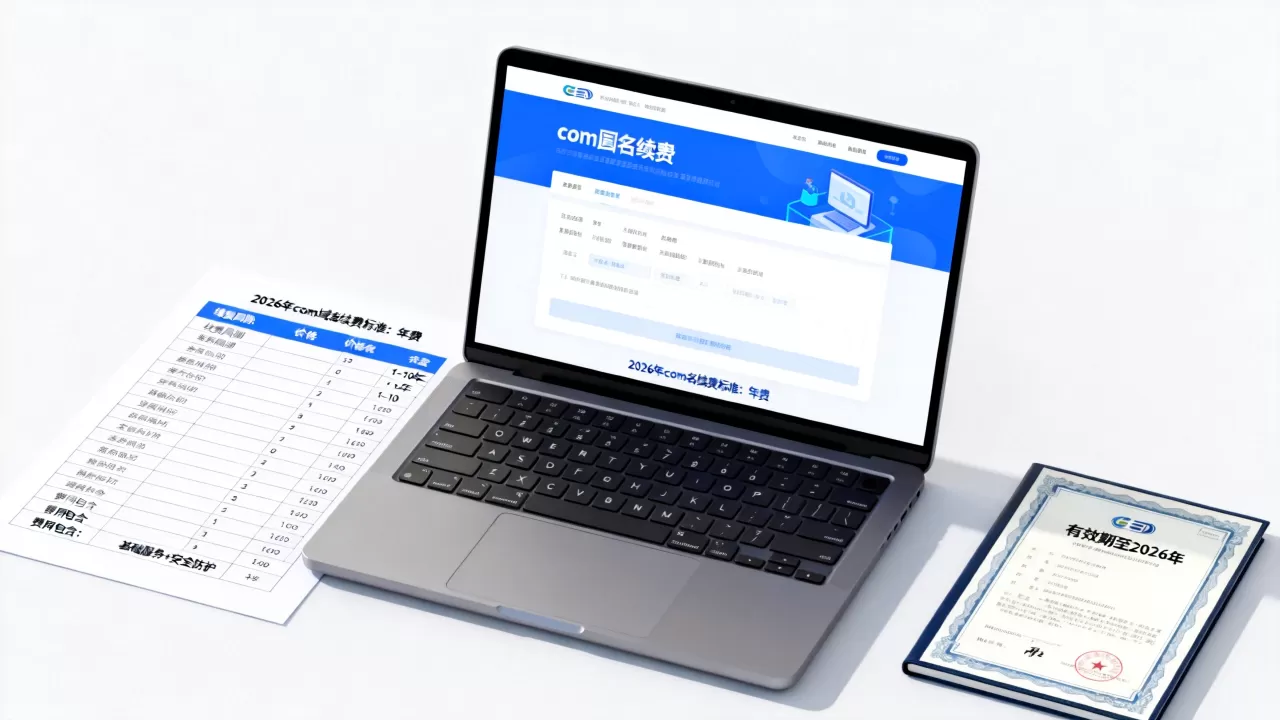 2026年com域名续费多少钱？com域名续费价格最新标准