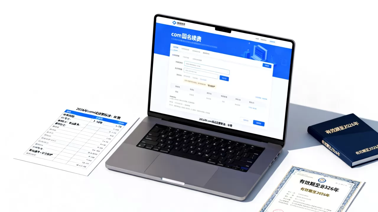 2026年com域名续费多少钱？com域名续费价格最新标准