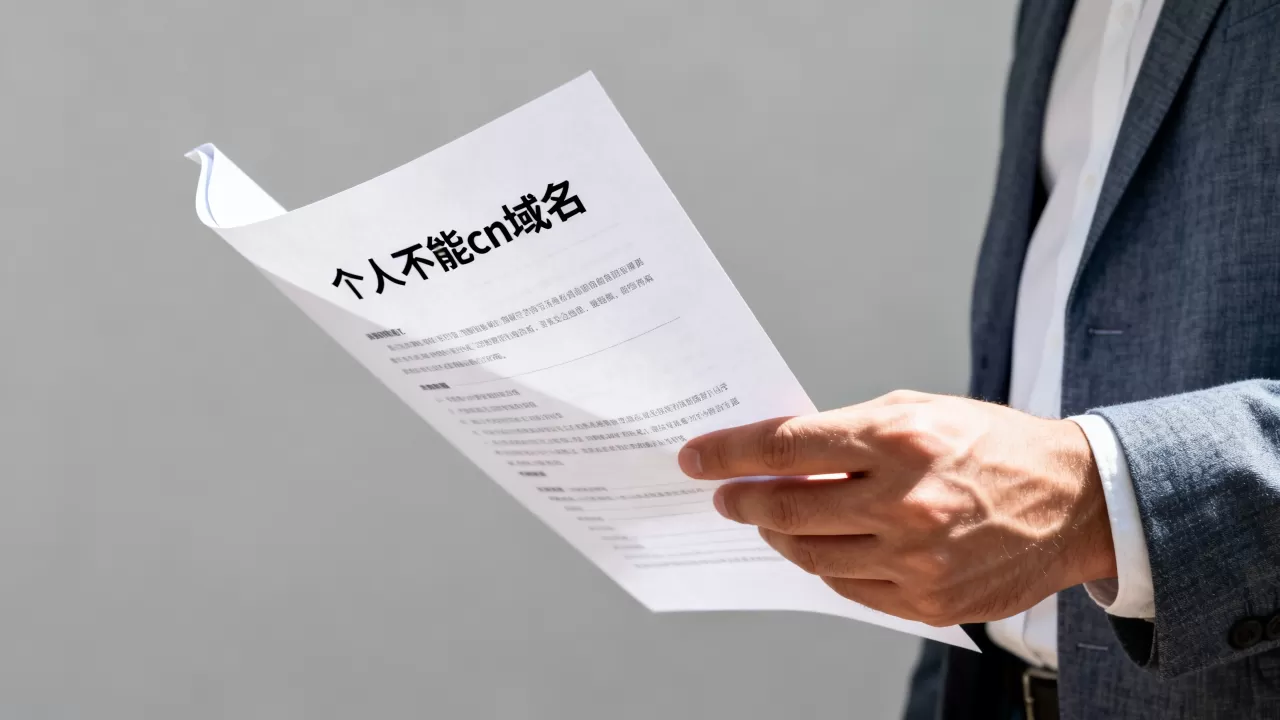 个人不能cn域名