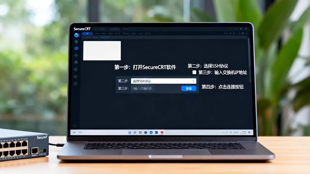 SecureCRT如何连接交换机？SecureCRT连接交换机详细教程