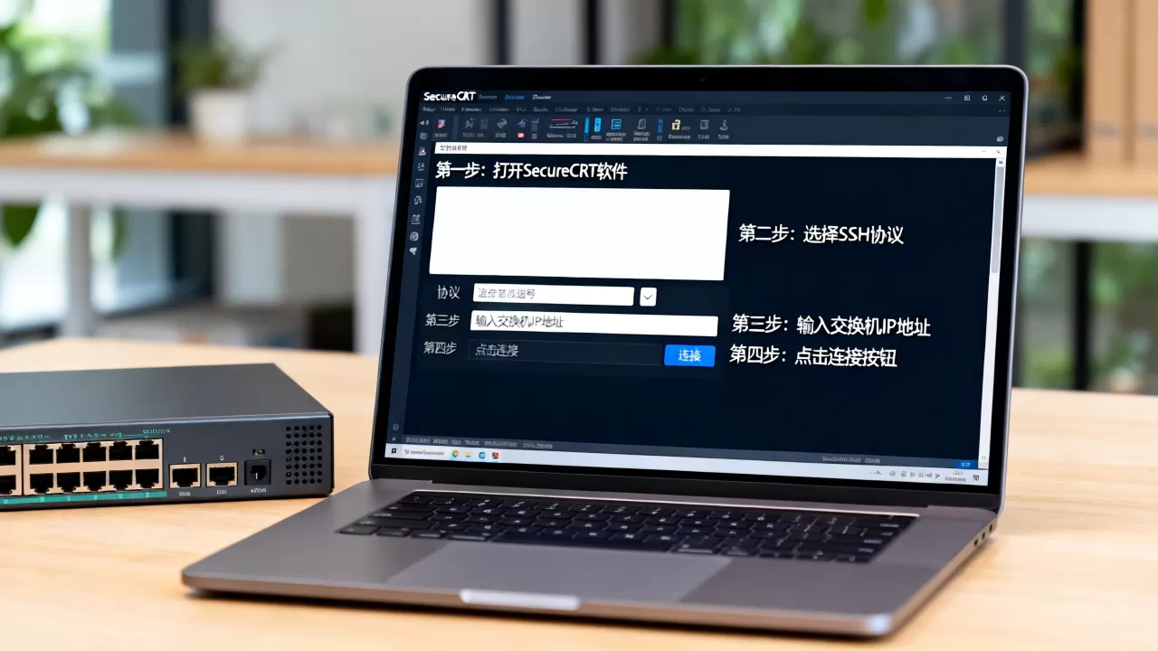 SecureCRT如何连接交换机？SecureCRT连接交换机详细教程