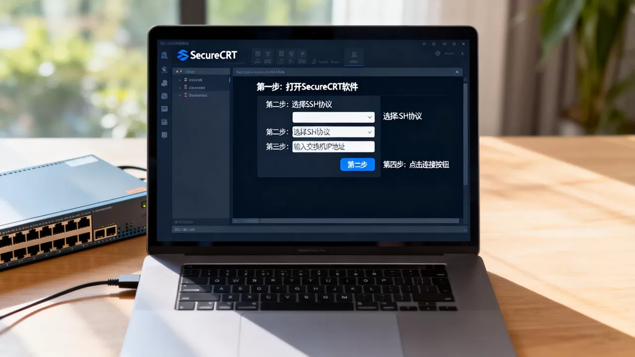 SecureCRT如何连接交换机？SecureCRT连接交换机详细教程