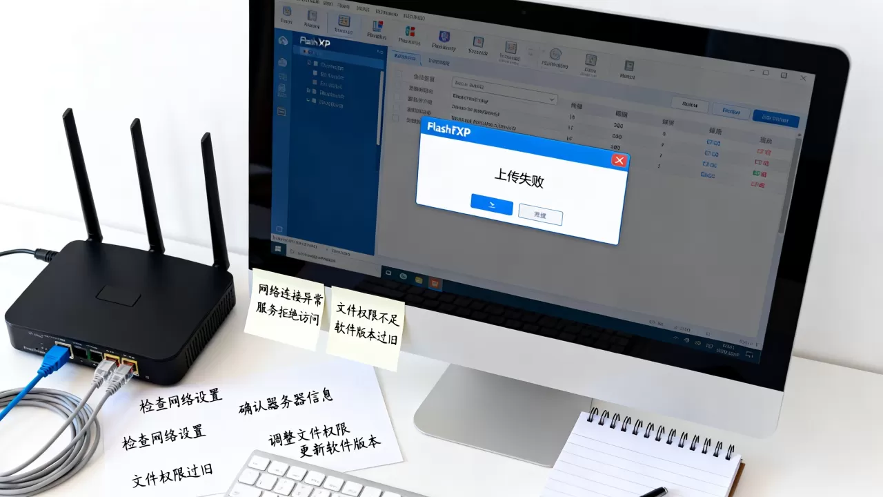 FlashFXP上传文件失败怎么办？FlashFXP上传文件失败常见原因及解决方法