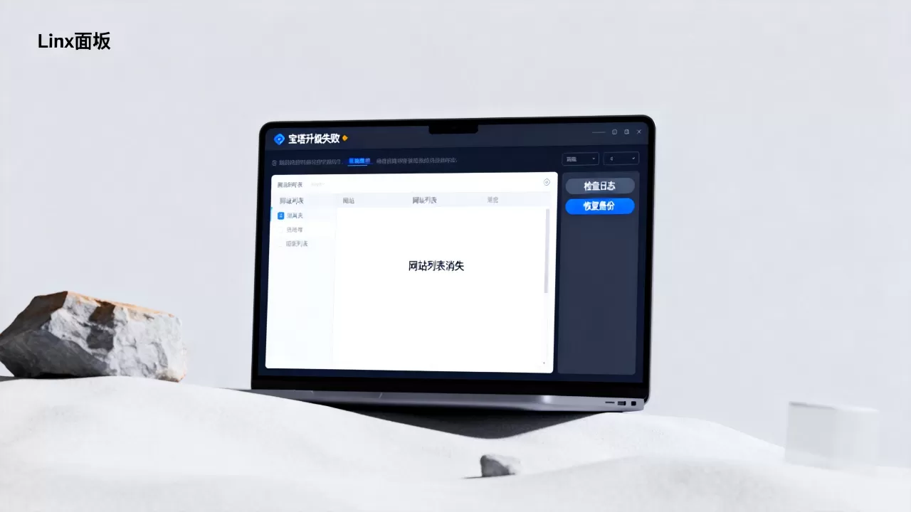宝塔升级失败网站列表消失怎么办?linux面板升级后找不到网站 宝塔升级失败网站列表消失怎么办?linux面板升级后找不到网站