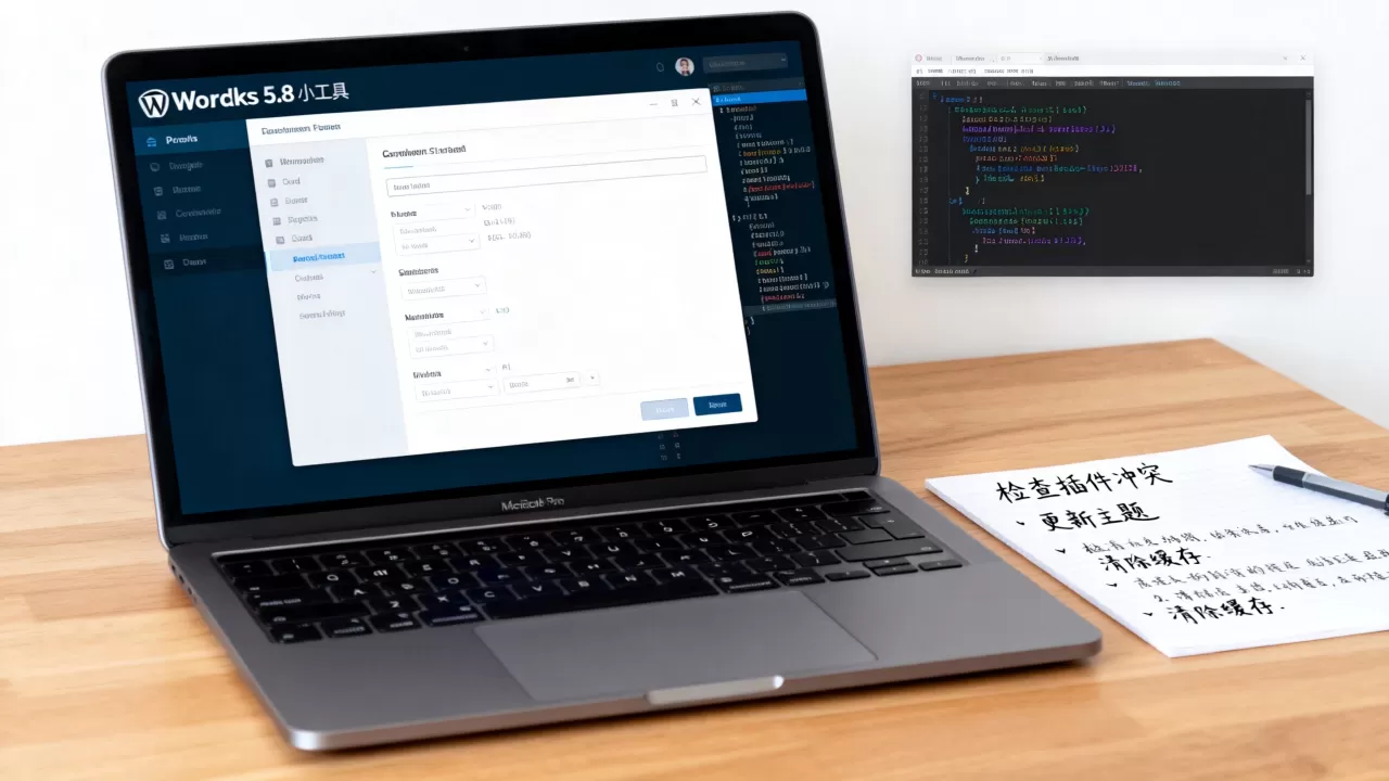 WordPress 5.8更新后小工具打不开怎么办？wp5.8小工具故障解决