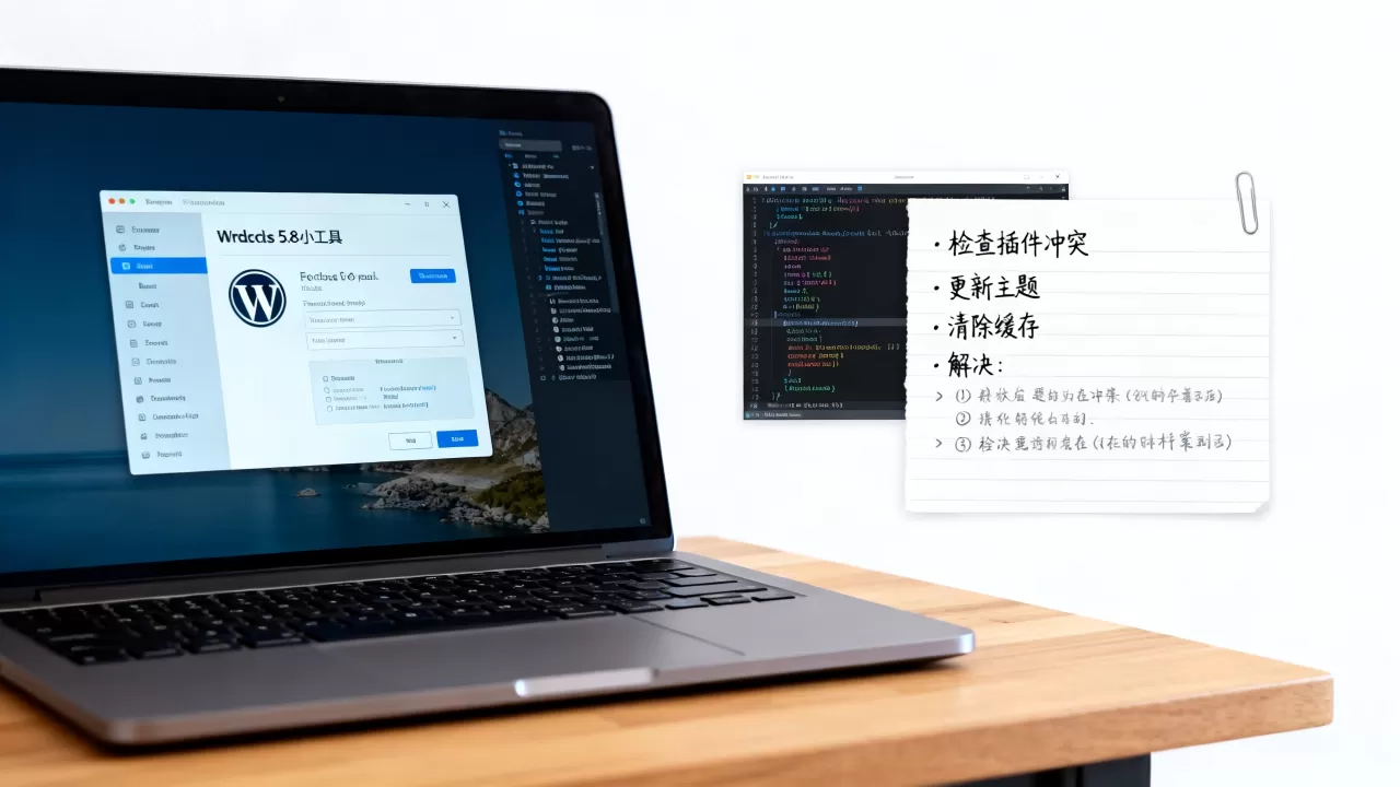 WordPress 5.8更新后小工具打不开怎么办？wp5.8小工具故障解决
