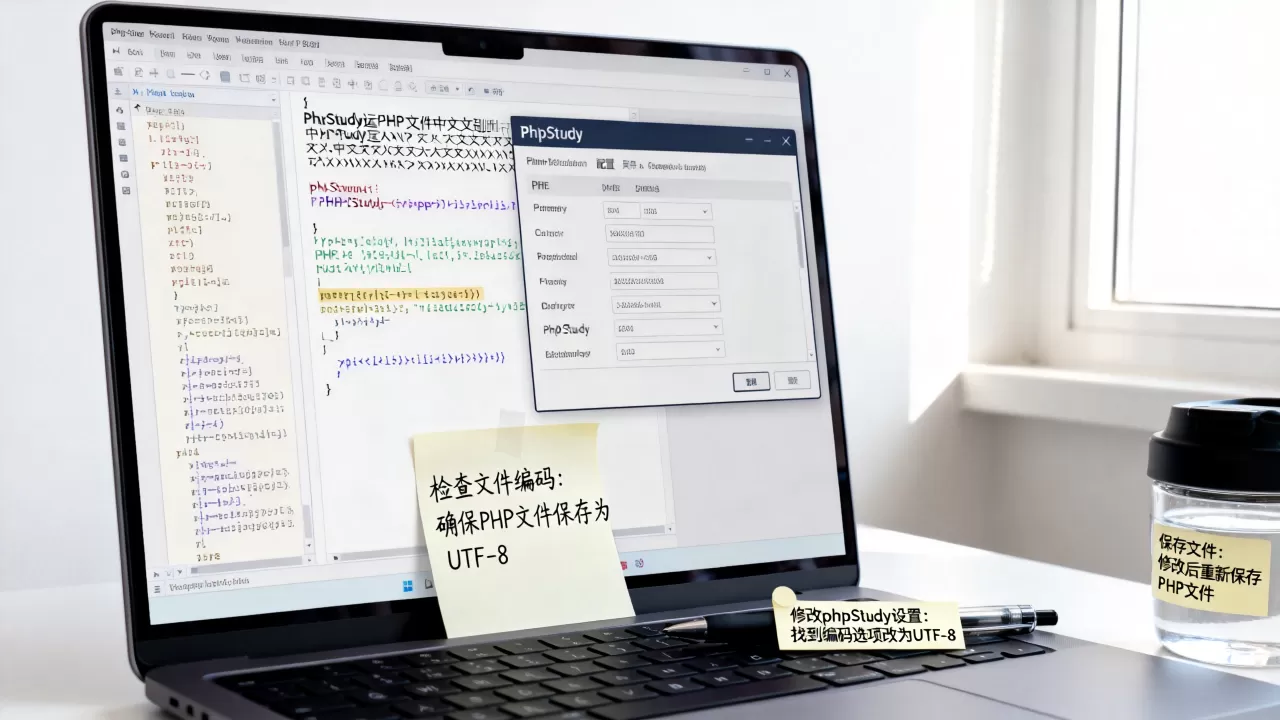 phpStudy运行PHP文件中文乱码怎么解决？phpStudy中文乱码怎么办