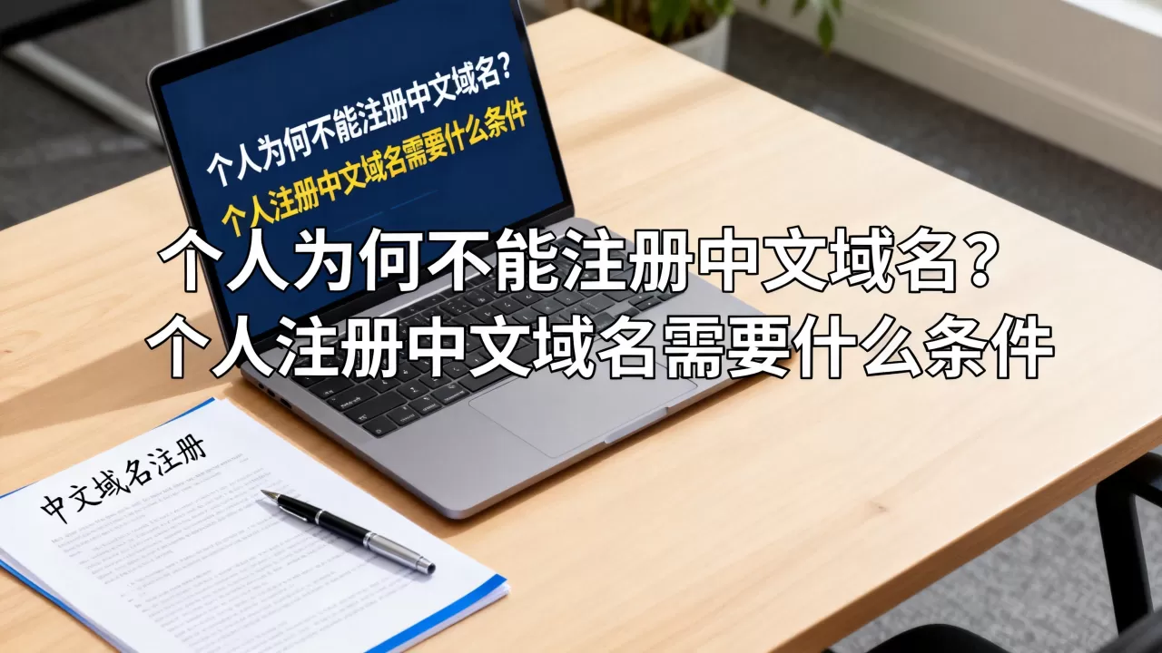 个人为何不能注册中文域名？个人注册中文域名需要什么条件
