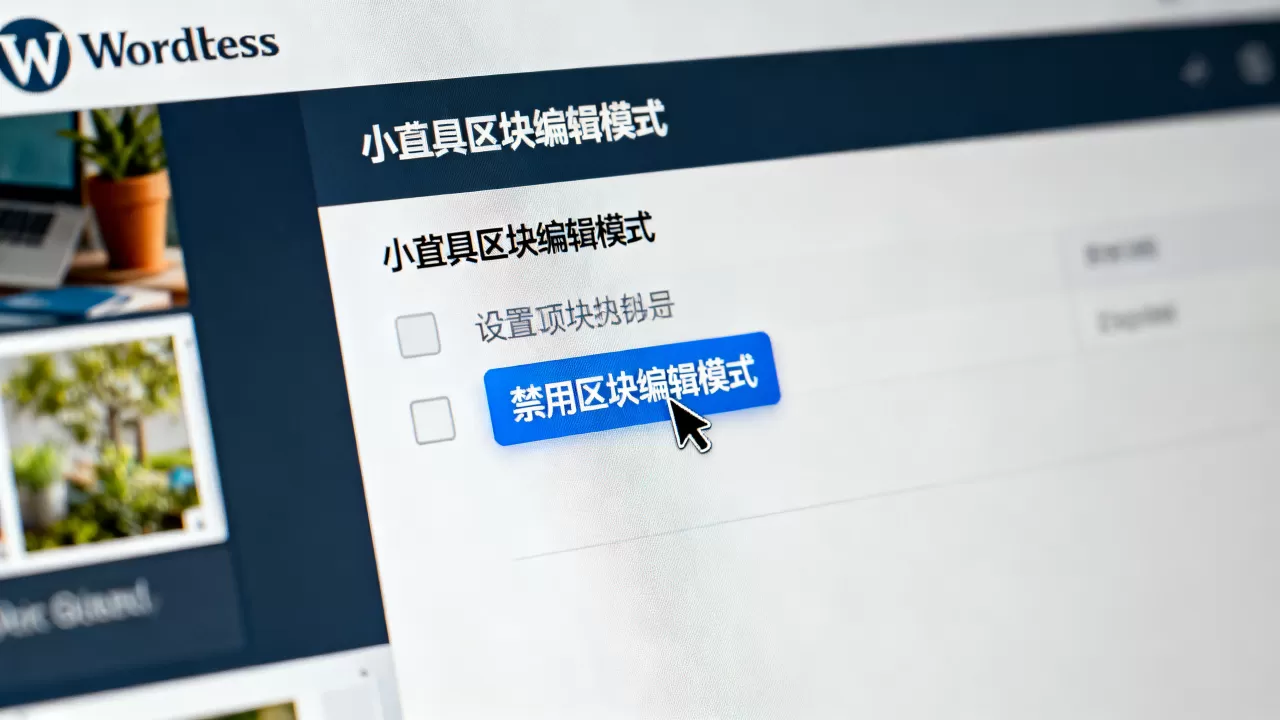 WordPress 5.8小工具区块编辑模式怎么禁用？如何关闭小工具区块