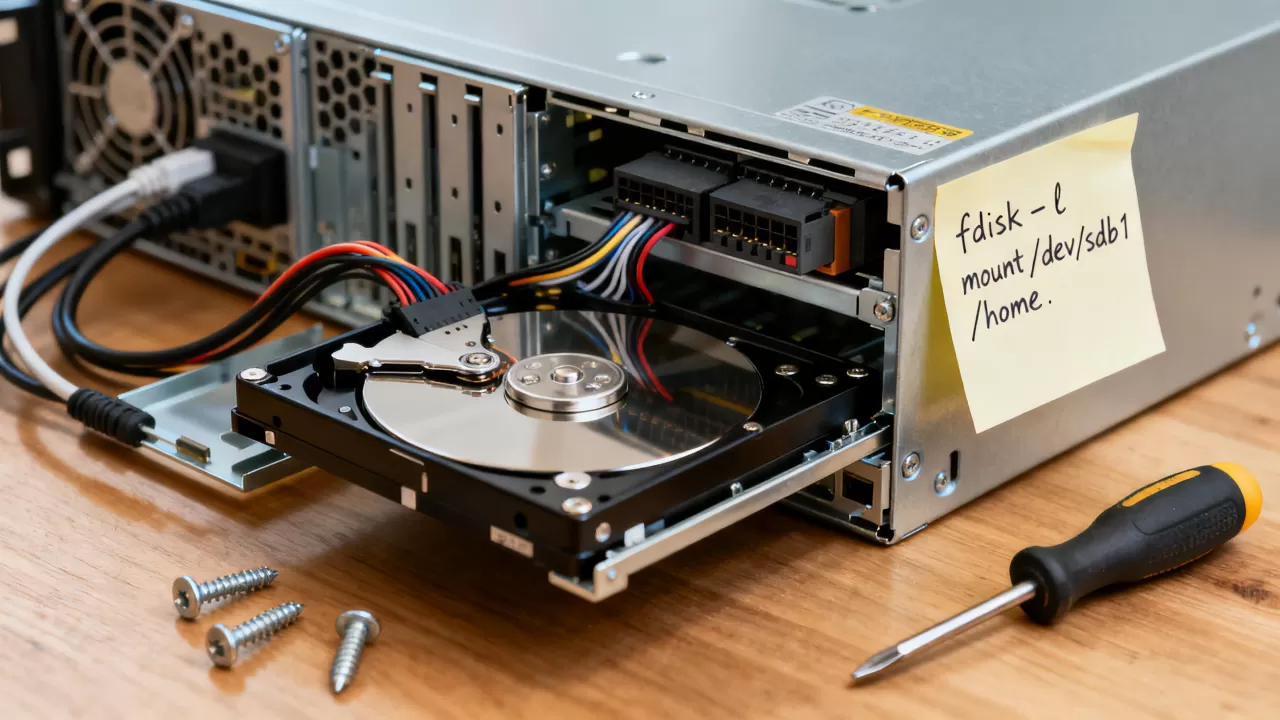 Linux服务器如何挂载磁盘到Home目录？新硬盘挂载到home