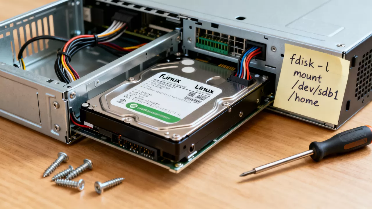 Linux服务器如何挂载磁盘到Home目录？新硬盘挂载到home
