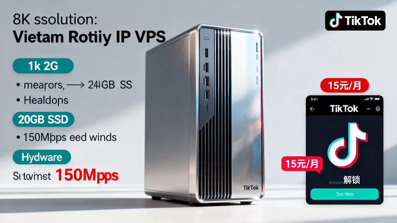 HostingViet越南便宜VPS永久7折优惠！越南原生IP VPS，解锁TikTok，15元/月/1核2G内存/20GB SSD/不限流量@150Mbps带宽