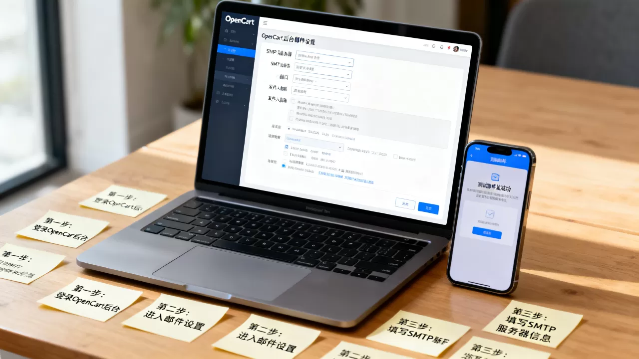 OpenCart如何配置SMTP发邮件？OpenCart设置SMTP邮箱教程