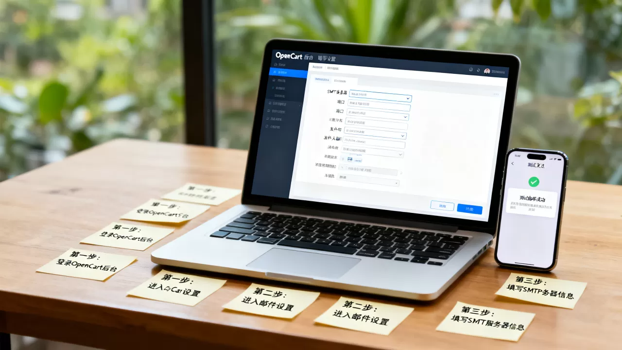 OpenCart如何配置SMTP发邮件？OpenCart设置SMTP邮箱教程