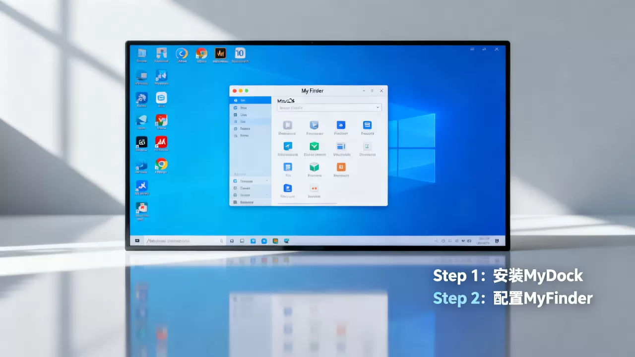 Windows10如何伪装成macOS？MyDock和MyFinder教程