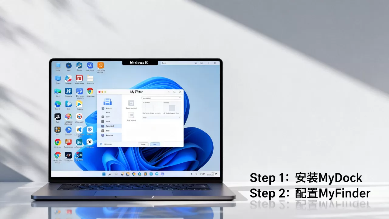 Windows10如何伪装成macOS？MyDock和MyFinder教程