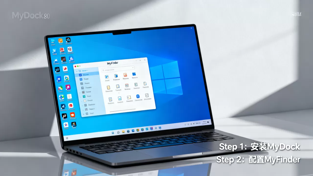 Windows10如何伪装成macOS？MyDock和MyFinder教程