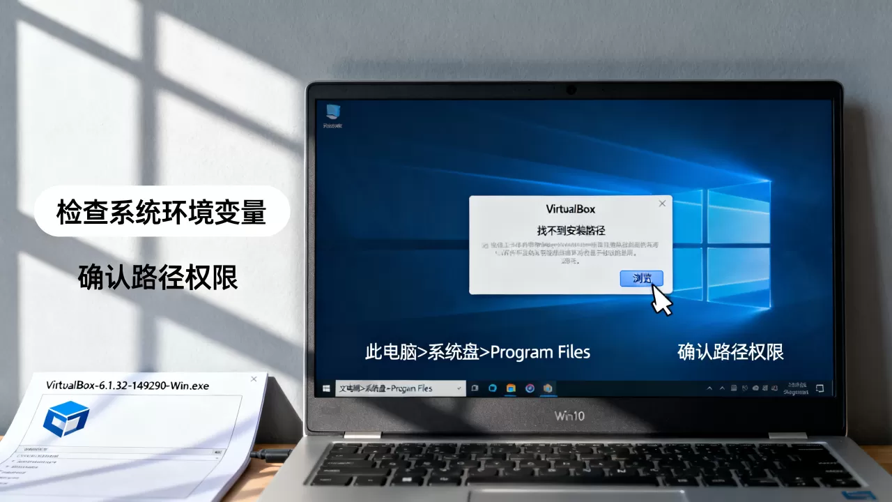 VirtualBox安装找不到路径怎么办?win10安装VirtualBox报错解决方法 VirtualBox安装找不到路径怎么办?win10安装VirtualBox报错解决方法