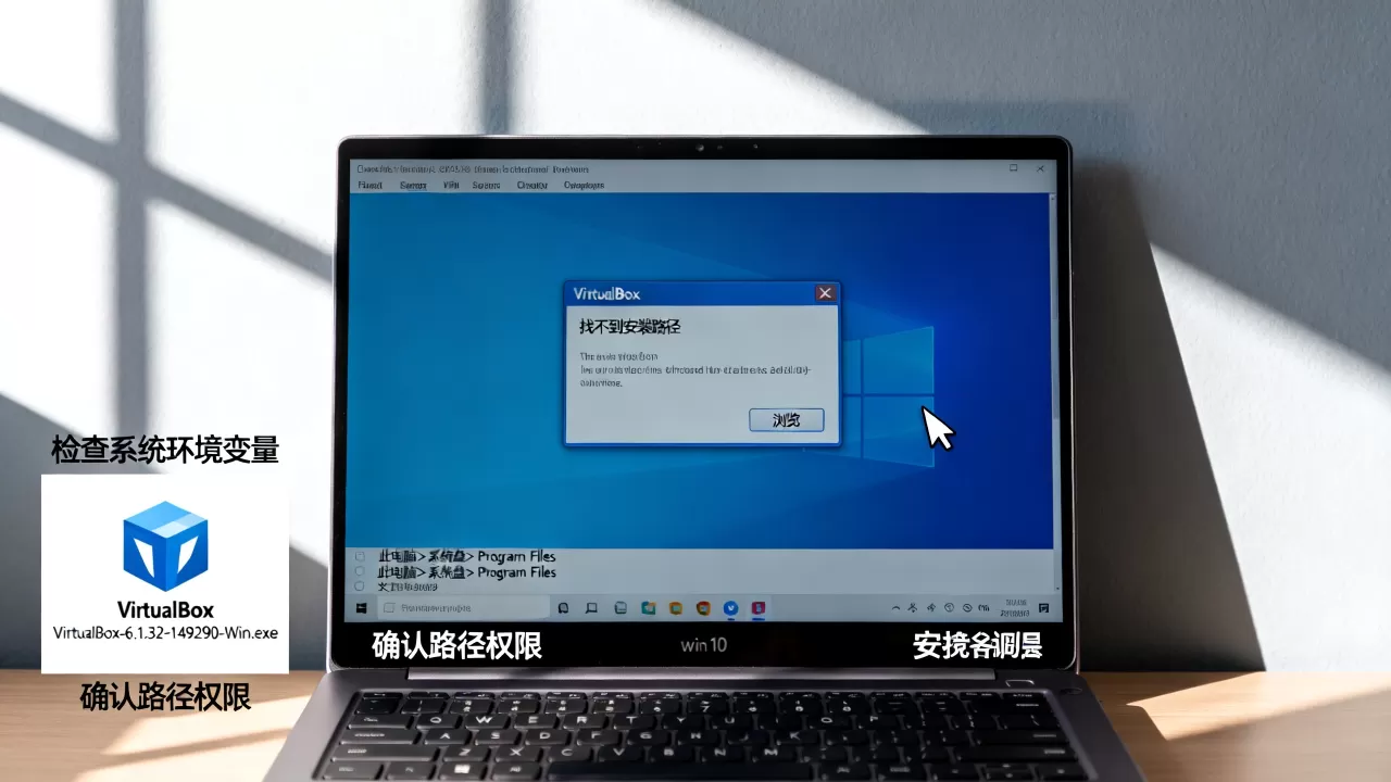 VirtualBox安装找不到路径怎么办?win10安装VirtualBox报错解决方法 VirtualBox安装找不到路径怎么办?win10安装VirtualBox报错解决方法