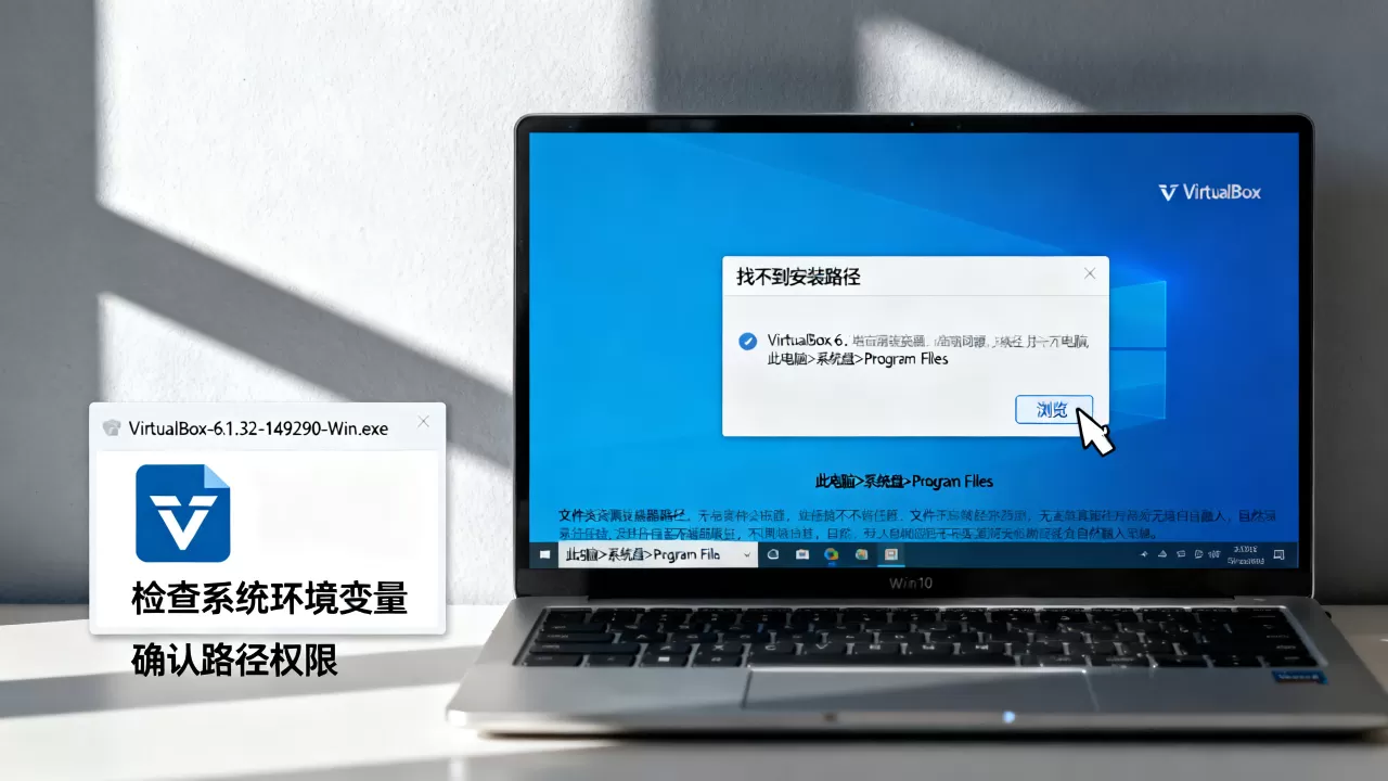 VirtualBox安装找不到路径怎么办?win10安装VirtualBox报错解决方法 VirtualBox安装找不到路径怎么办?win10安装VirtualBox报错解决方法