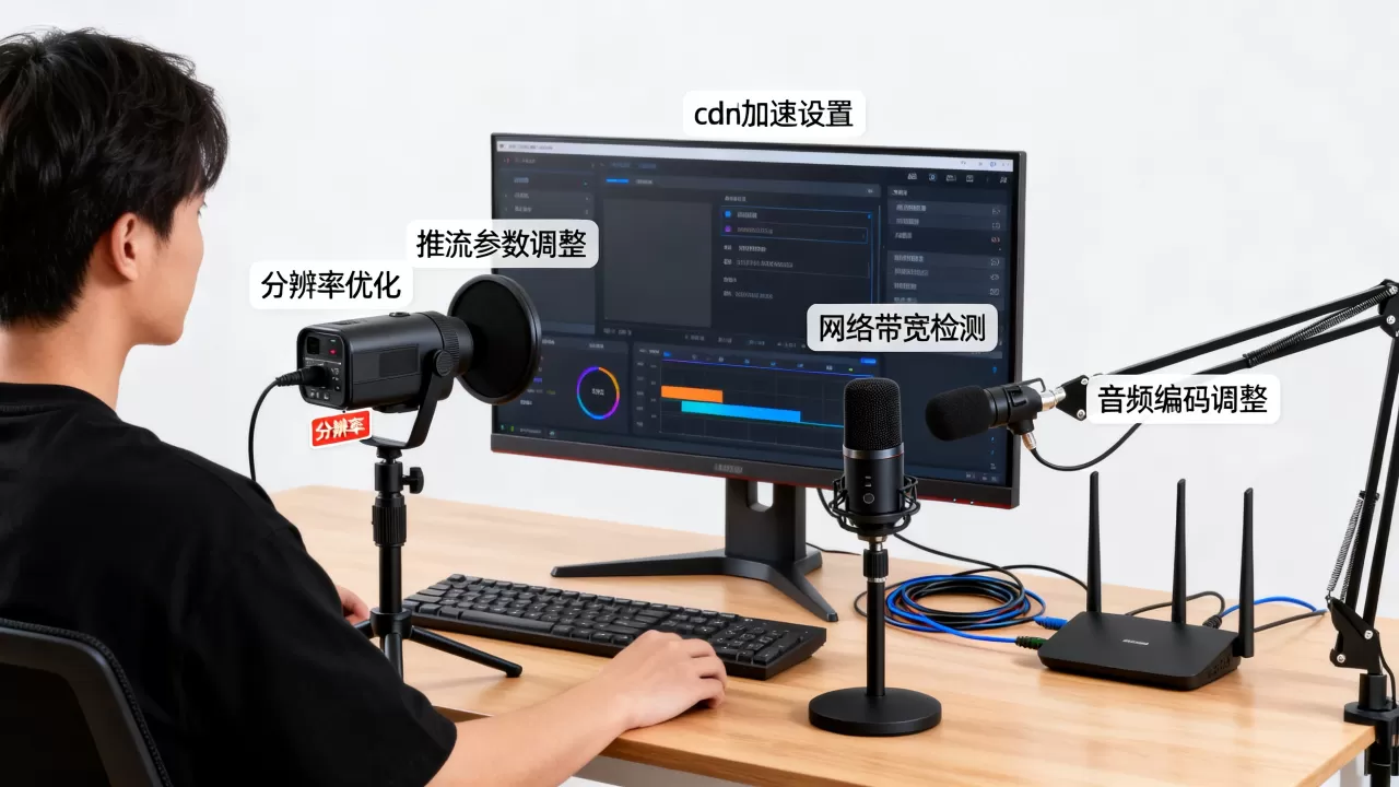 cdn加速主播卡顿怎么解决？直播推流卡顿怎么办