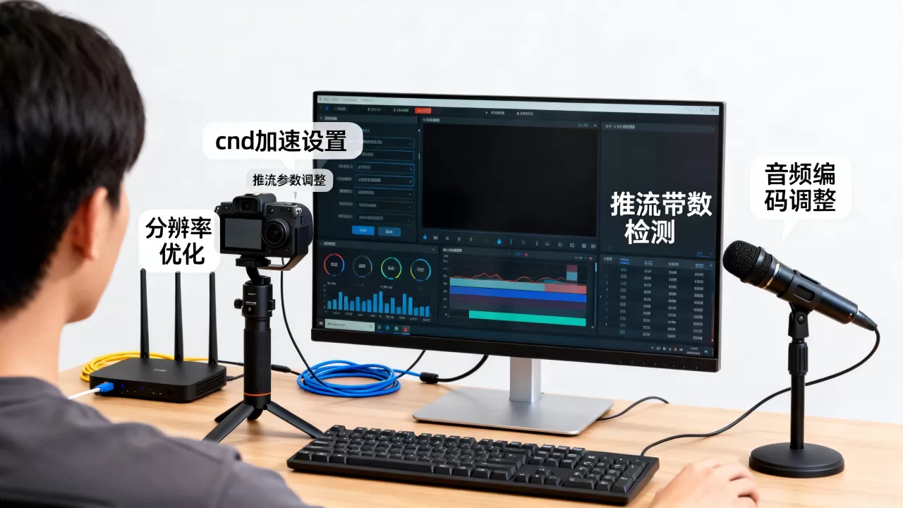 cdn加速主播卡顿怎么解决？直播推流卡顿怎么办