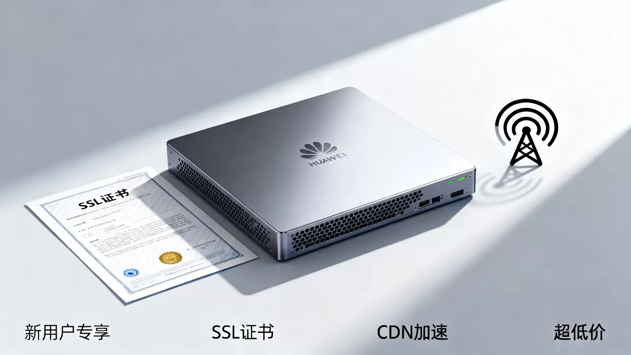 华为云新用户专享服务器域名SSL证书CDN加速超低价是真的吗？华为云服务器租用价格
