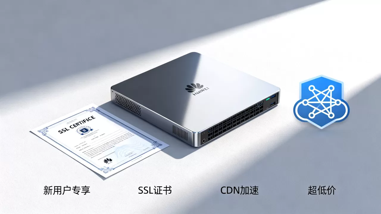华为云新用户专享服务器域名SSL证书CDN加速超低价是真的吗？华为云服务器租用价格