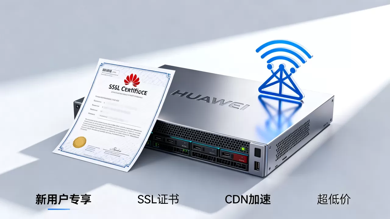 华为云新用户专享服务器域名SSL证书CDN加速超低价是真的吗？华为云服务器租用价格