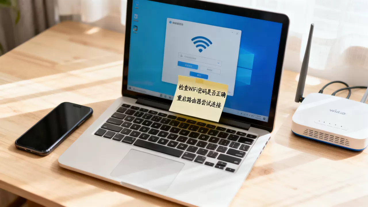 共享需要输入网络密码怎么办？电脑连不上WiFi怎么解决