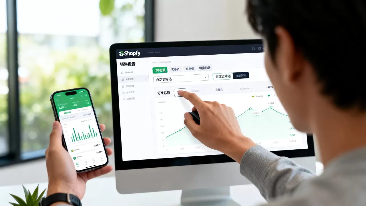 Shopify如何自定义查看销售报告？怎么看店铺销售数据